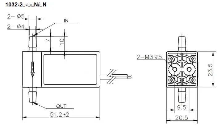 Diaphragm Type Solenoid Valve, 2 Way 1032series (1032-2) , Medical Valve, Environmental Protection Valve, Liquid Valve